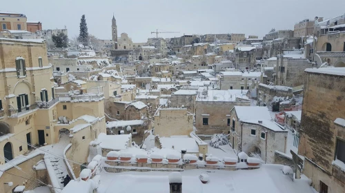 Arriva la neve: pioggia, neve e temperature di Domenica e Lunedì per la provincia di Matera